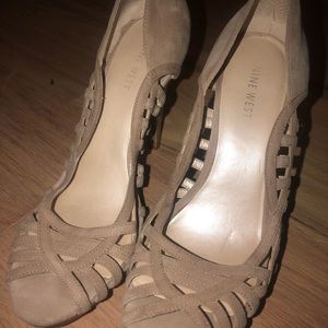 Nine West open toe heels